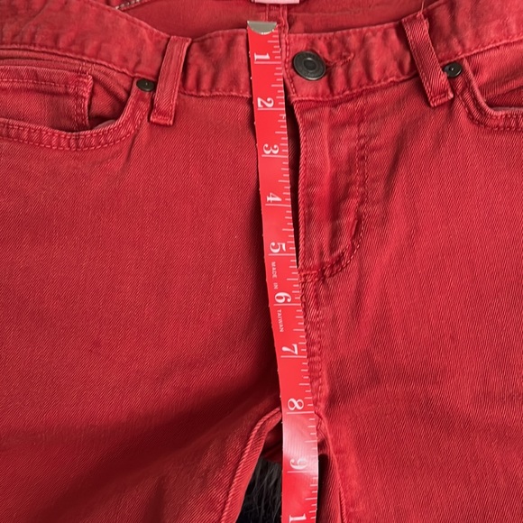 NWOT LL Bean red jeans skinny - Picture 5 of 8